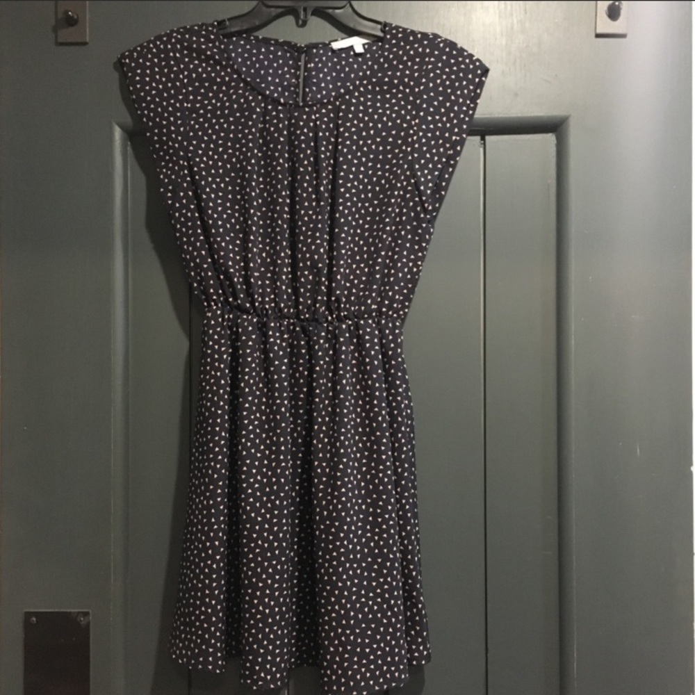Sweet Rain Women’s Black Triangle Print Mini Dress